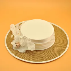 2021 New Arrival Beach Wedding Event Woven Women Hat Fascinator Round Vintage Barette Cheveux Femme mariage шляпки вуалетки