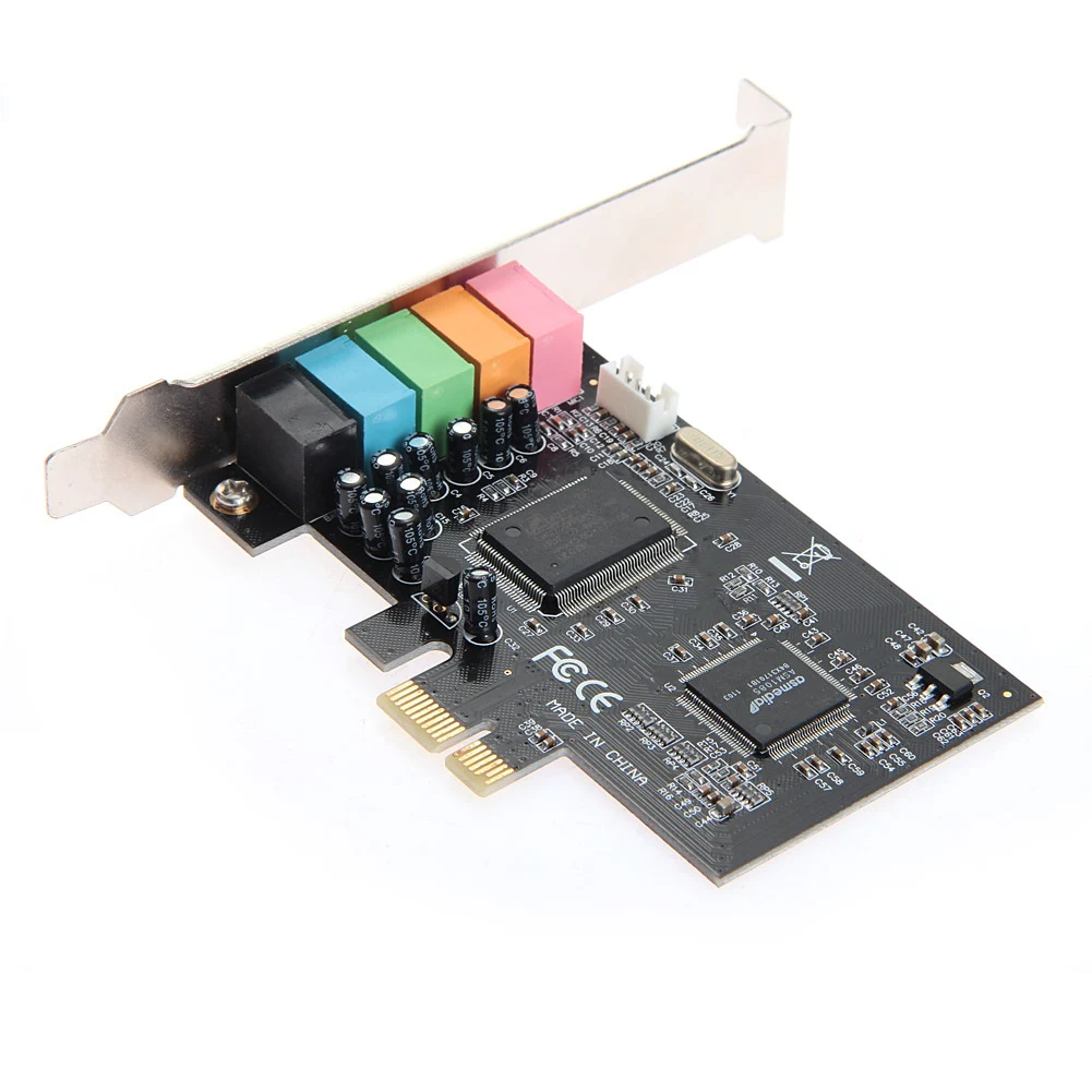 PCI Express PCI-E CMI8738 5,1 3D аудио 6 Каналы цифровой звуковая карта