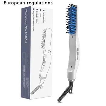 

LCD Men's Straight Hair Combs Multi-function Hair Combs Beard Style Combs Hair Care Straightener