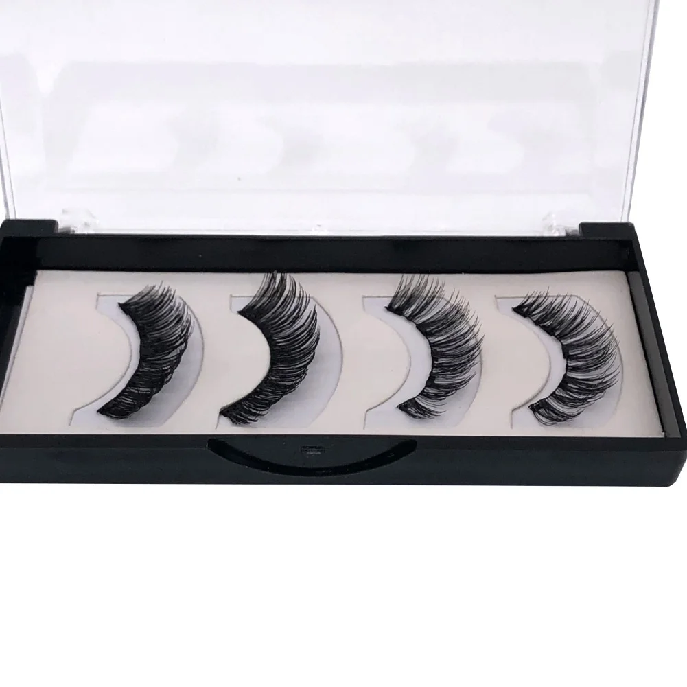 Magnetic Liquid Eyeliner Faux Eyelash Lashes Set with Tweezers Beauty Accessory
