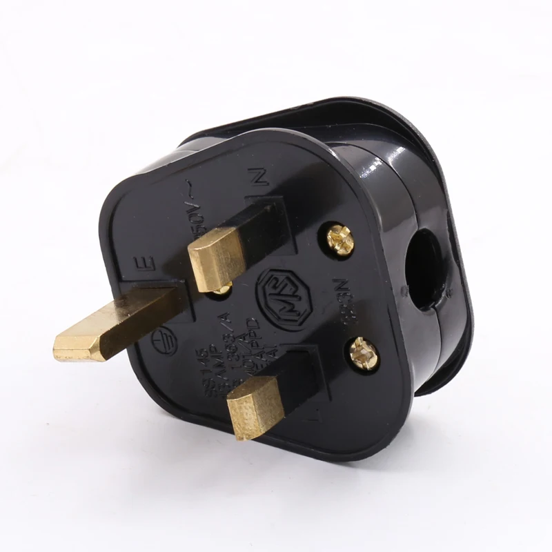 2 шт. UK(G) позолоченный 13A HIFI сетевой разъем питания, Великобритания Ирландия разъем