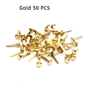

12mm*7mm Metal Crafts Purse Feet Rivets Studs Pierced For Purse Handbag Punk Rock Rivets Bag Leather DIY Accessories 50pcs/lot