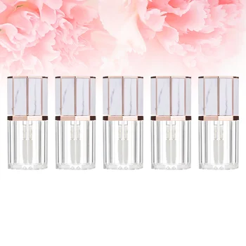 

5pcs 5ml Lip Gloss Bottles Empty Lip Gloss Tube Makeup Bottles Empty Lip Gloss Containers for Daily Woman Use