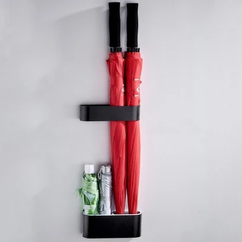 

Portable Wall-Mounted Umbrella Stand Rack Black Umbrella Stand Storage Rack Home Office Umbrella Stand