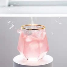 Роскошная Скандинавская стеклянная чашка, геометрическое прозрачное стекло для вина, простая Высокая емкость, Elefantes De Cristal, домашняя посуда для напитков MM60BLB