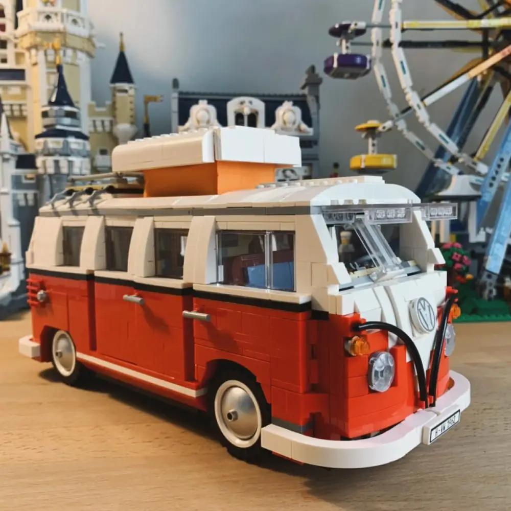 21001 Volkswagen T1 Camper Van Creator Expert Совместимость с Iegoset 10220 строительные блоки кирпичи модели классических машин игрушки подарки - Цвет: Camper Van