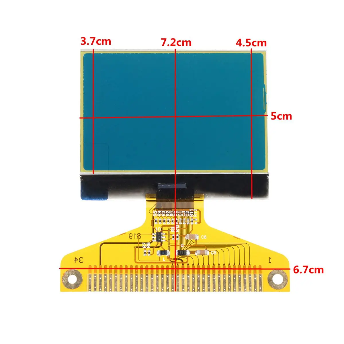 

Glass Pixel LCD Display Screen Repair Gauge Cluster For Audi A6 1.8T 1996 1997 1998 1999 2000 2001 2002 2003 2004 2005 2006
