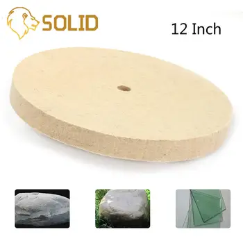 

12" Wool Felt Polisher Disc Pad 300x16x25mm Buffing Pad Grinding Disc Abrasive Tools