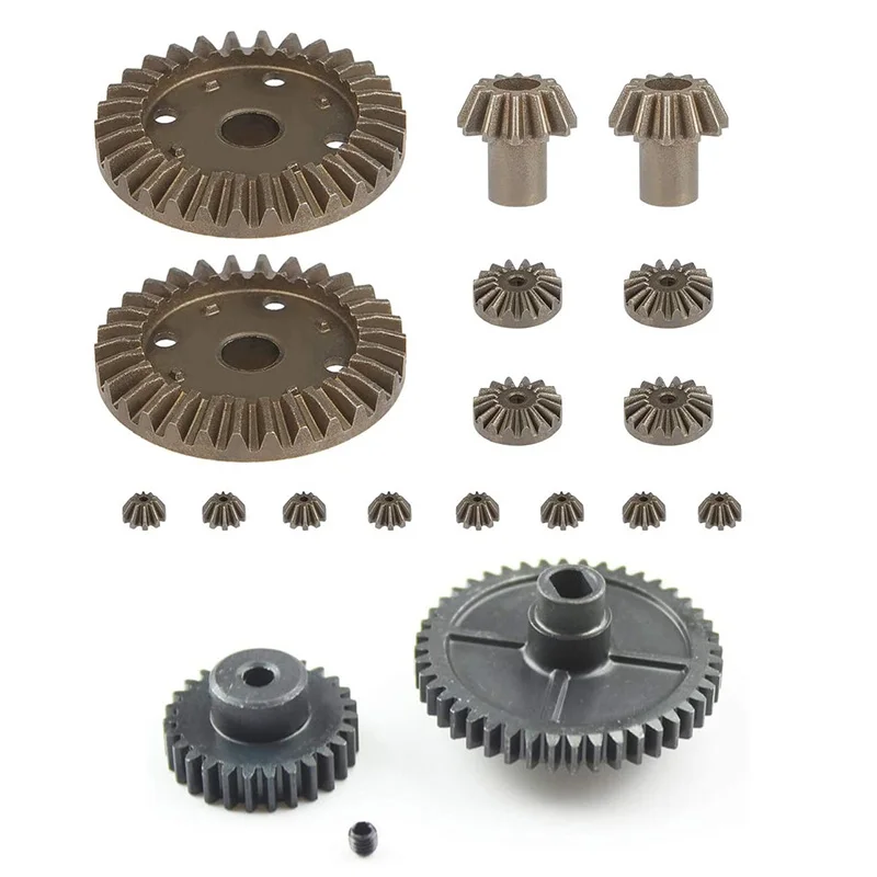 

For Wltoys 144001 1/14 RC Car Spare Parts Upgrade Metal Motor Reduction Differential Gear