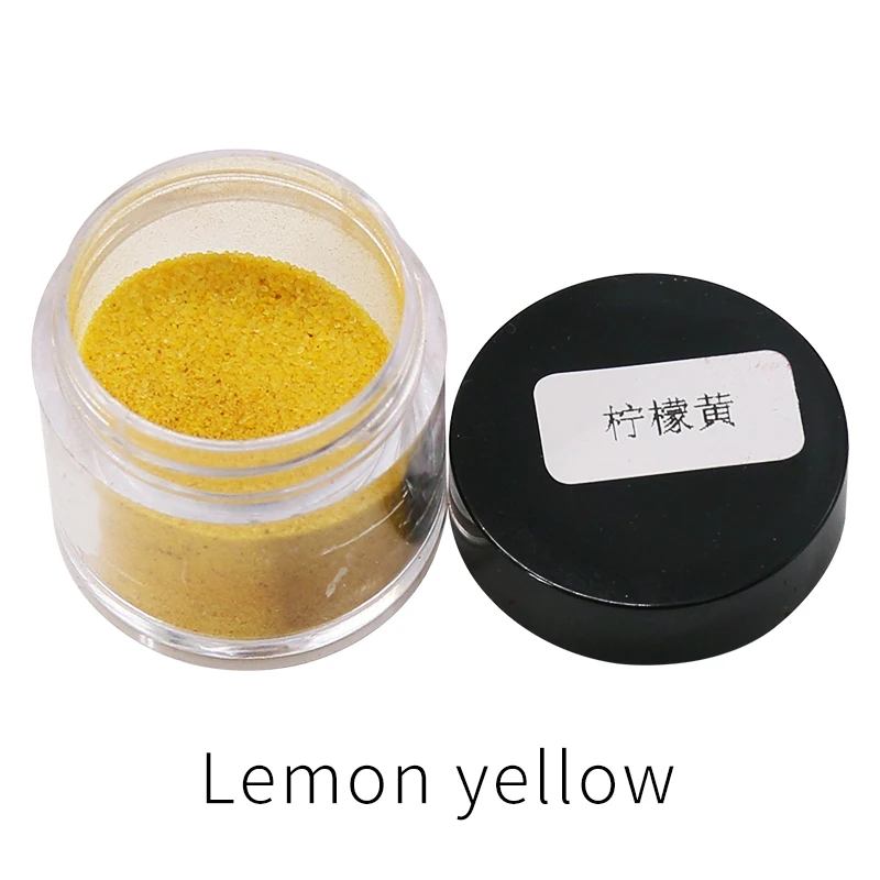 Lemon Yellow 10g/bottle Fast-dying Acid Dye Powder Acrylic Paint Pigment for Dying Clothes Soft Feather Bamboo Eggs Peanuts
