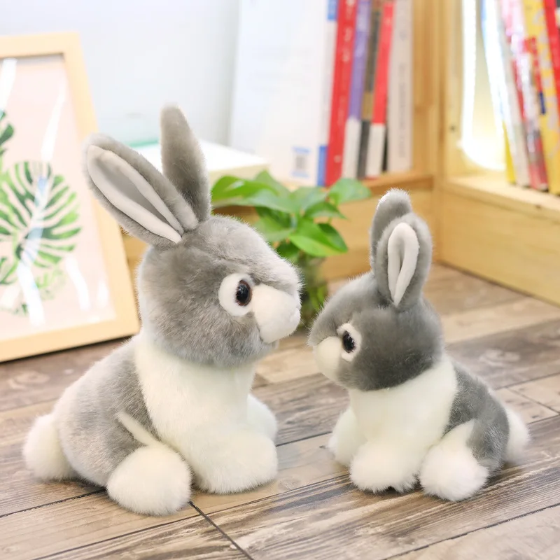 20/28 см Плюшевые игрушки Моделирование Кролик сидячая кукла осанки Короткие Плюшевые ботинки маленьким белым кроликом куклы игрушки для детей XC019