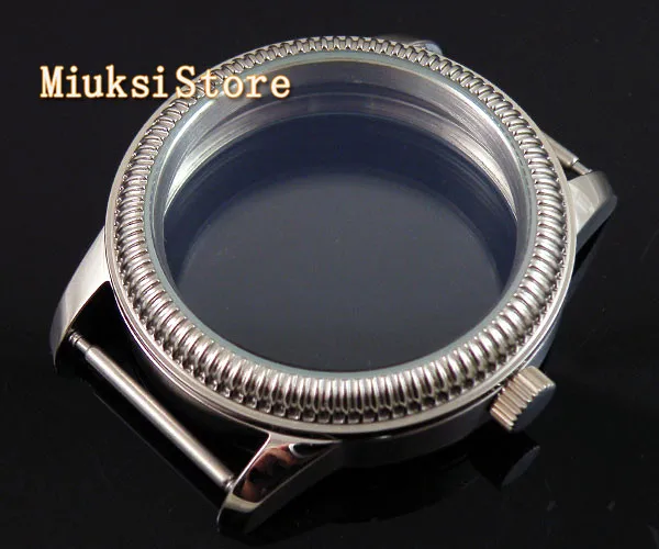 Parnis 44mm Watch Classic Retro CASE steel special scratch proof mineral glass fit 6497 6498 movement P111
