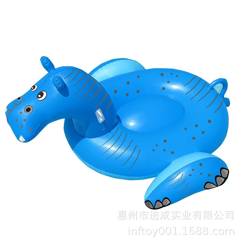 

Manufacturers Profession Production PVC Inflatable Hippo Floating Row Riding Water Animal Hippo Loungers Adult Hippo Floating Be