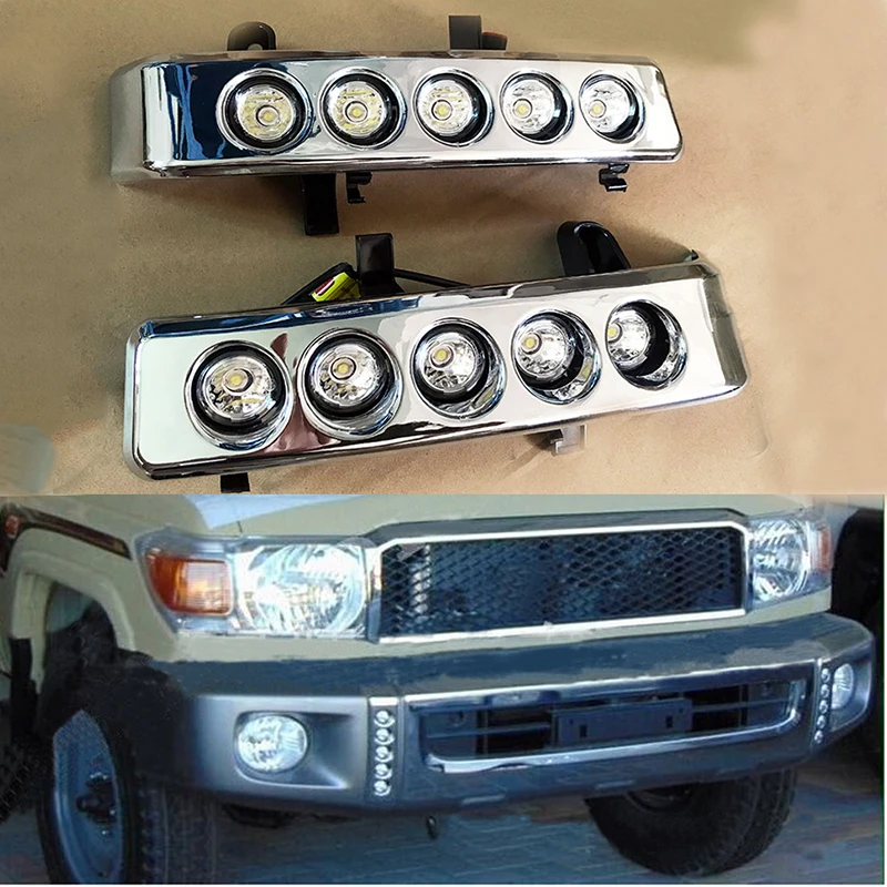 Для Toyota Land Cruiser 76 LC70 LC71 LC76 LC77 LC79 VDJ 70 серий Водонепроницаемый Светодиодный дневной