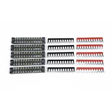 12 Positions Bus Bar Terminal Power Distribution Block 15A 660V For Car Yacht
