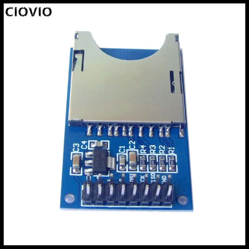 CIOVIO 10 шт. sd-карты модуль слот считыватель для Arduino UNO R3 Mega 2560