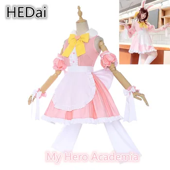 

My Hero Academia Little Hero OCHACO URARAKA Coffee Shop Cafe Maid Female Cat Cosplay Costume Dress Christmas Woman Lovely Outfit