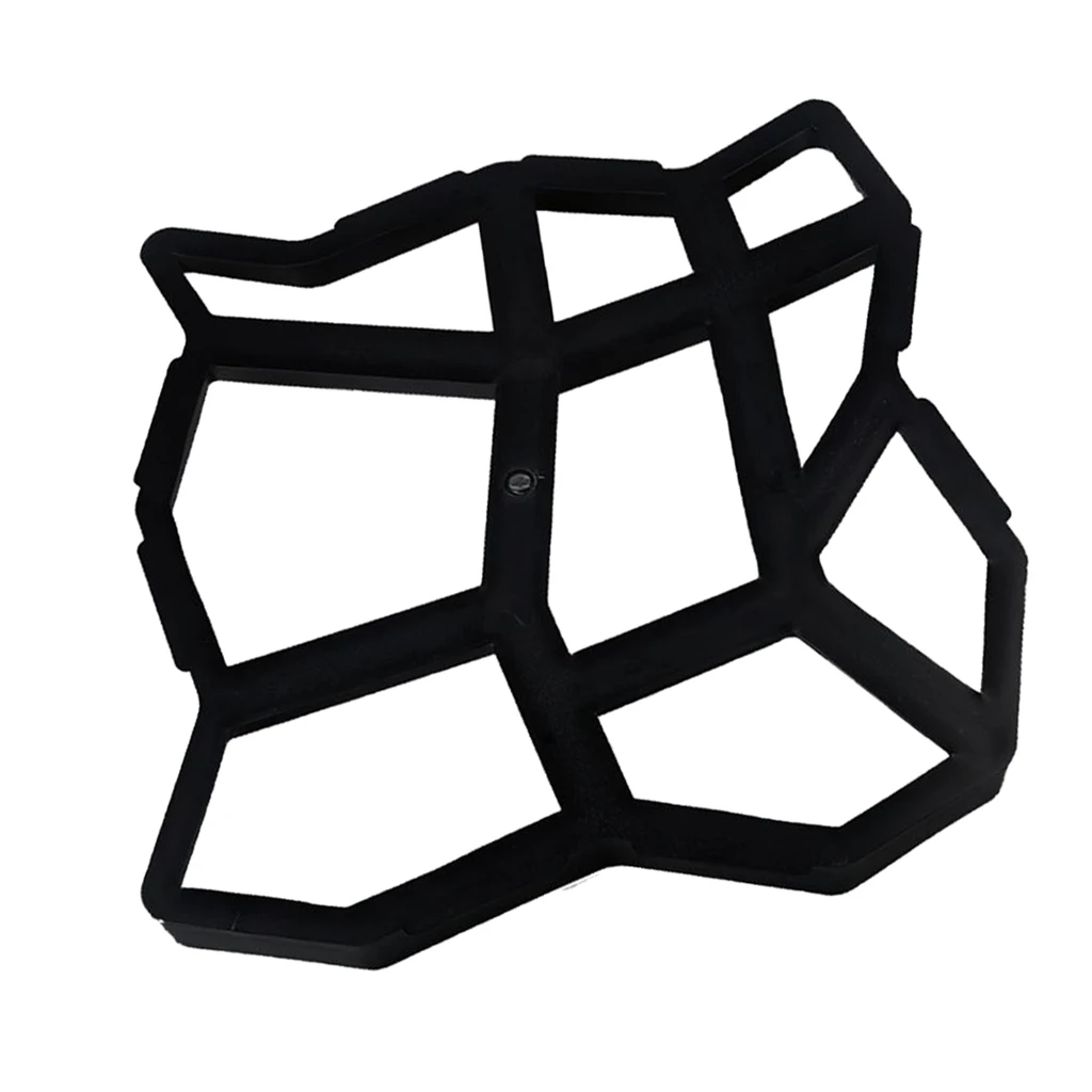 DIY Stepping Stone Block Pavement  Buildings Cement Paver Path Maker Mold Garden Paving Mould