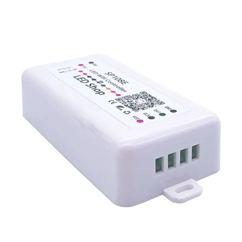 SP108E WS2812B WS2811 WS2801 СВЕТОДИОДНЫЙ WiFi контроллер управления, iOS Android App беспроводной пульт дистанционного управления DC5V~ 24 В SP108E для SK6812 SK6812-RGBW