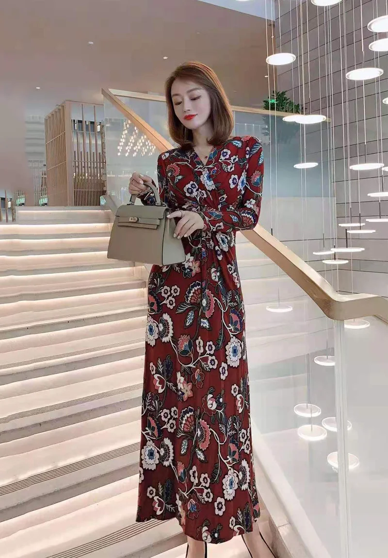 Elegant Spring Printing Ladies Fashion 
