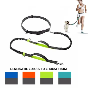 

Dog Leash Elastic Waist Belt Reflective Strip Dog Lead Rope Hands Free Multifunction Walking Running Pet Dogs Leashes Supplies