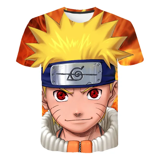 3D Boys clothes Naruto tshirt Summer Cartoon Harajuku Cool Unisex Children's wear Japan Anime t shirt camisetas Streetwear 4-14T