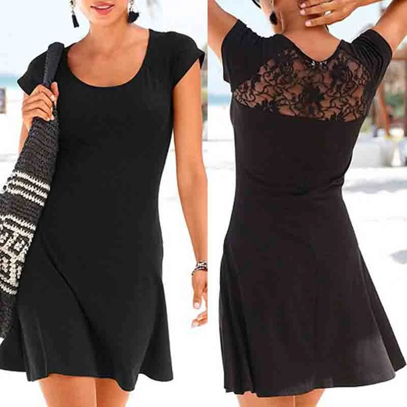 black mini frock