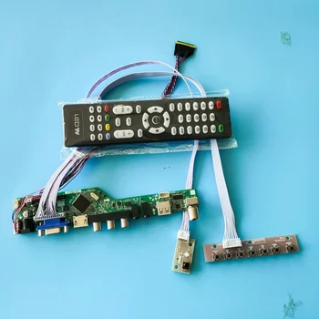 

TV LED AV VGA HDMI RF AUDIO Mother Controller Board kit card For LTN156AT05-U09 15.6" 1366*768 Monitor Screen