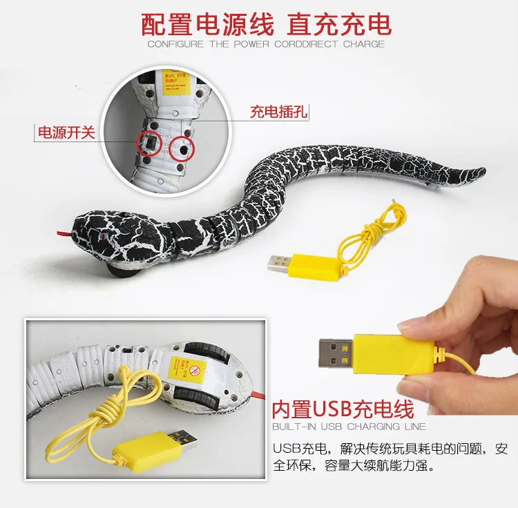 Animal com Usb Presentes de Natal Crianças Infravermelho Cobra Naja Ovo Viper Controle Remoto Robô Brinquedo Engraçado Aterrorizante Modelo Brinquedos rc 11 viper controle remoto robô brinquedo animal com