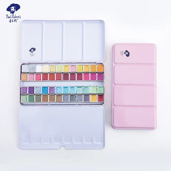 

Paul Rubens 48 Colors Solid Watercolor paint pearlescent color portable painting special paint art supplies for artist