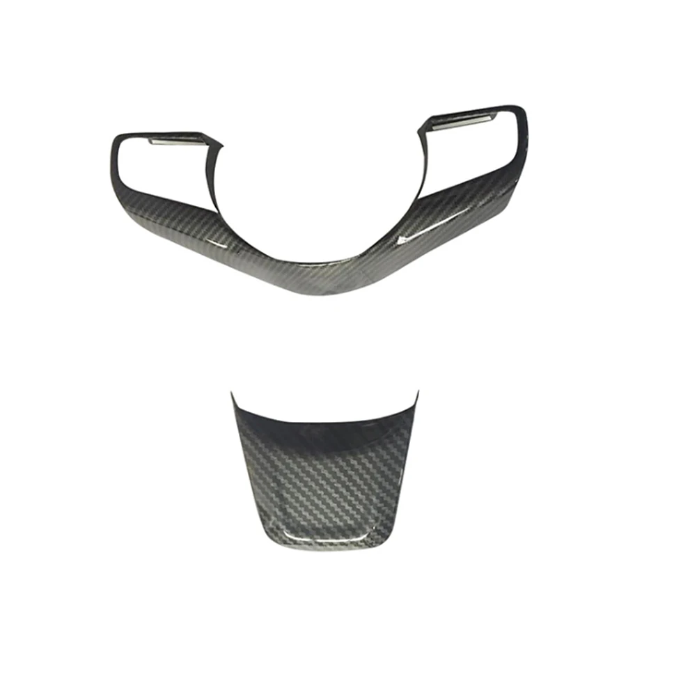 Carbon Fibers 2 шт./компл. автомобиля из ткани, долговечный клейкий Защитная декоративная рамка Авто Стайлинг рулевое колесо с отделкой из углеродного волокна для Jaguar E-PACE - Название цвета: Carbon Fibers