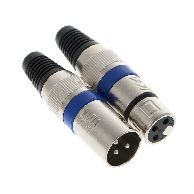 5 пар 3 Pin XLR разъемы Мужской и Женский микрофон микрофонный кабель штекер аудио разъем
