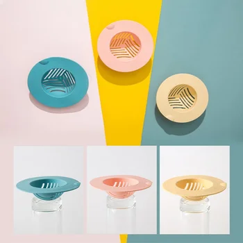 

3 Color Kitchen Sink Drain Plugs Strainers Sewer Filter Mesh Hair Catcher Accessories Sink Floor Drain Plugs Bath Drain Stopper