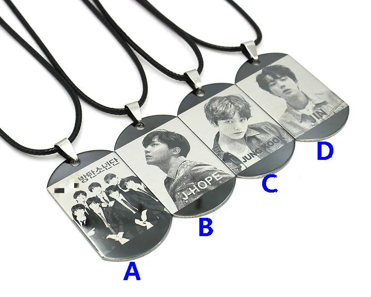 Kpop Bangtan ожерелье для мальчиков альбом ожерелье K-POP ювелирные изделия, подвески, аксессуары ювелирные изделия для мужчин и женщин подарок для фанатов