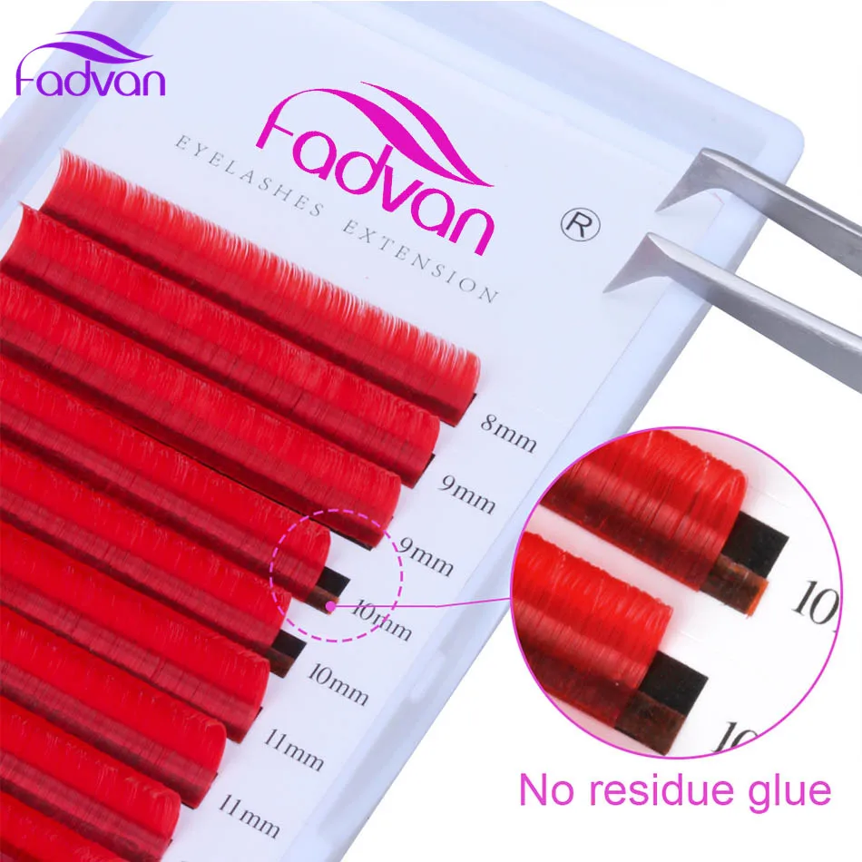 

4 Color Easy Fans False Lashes Extensions Fake Eyelashes Red Blue Green Eyelash Extension Handmade