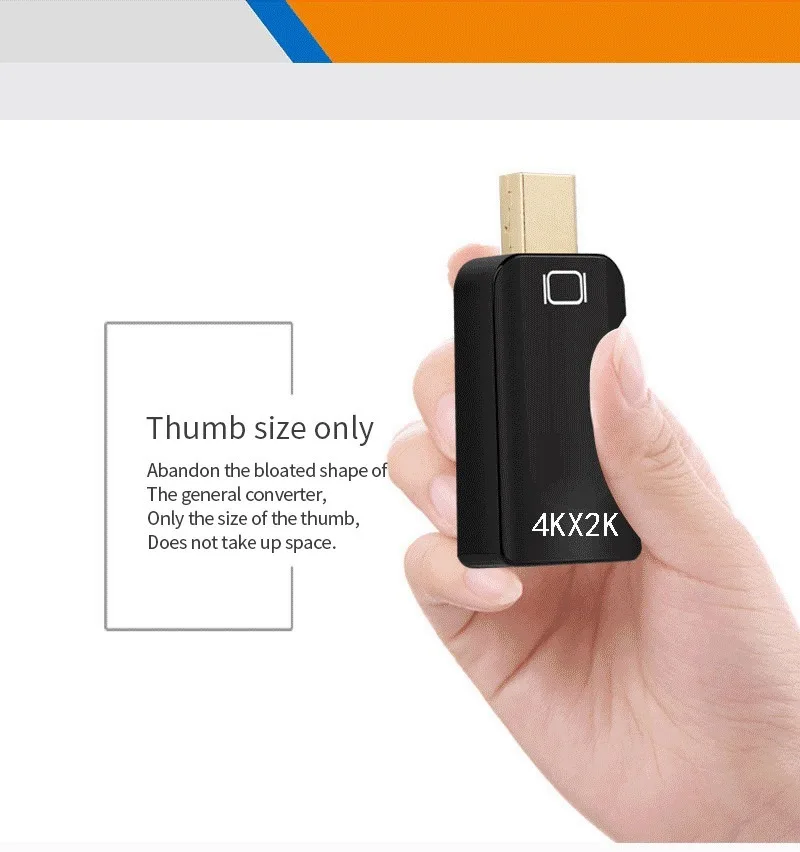 

4K audio and video conversion line MINIDP to HDMI Ultra Clear 4K 30HZ conversion head HDMI interface to connect TV projector