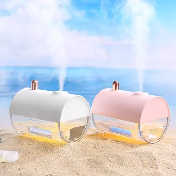 

250ML Mini Boat Air Humidifier USB Aromtherapy Oil Diffuser Lamp Light Mist Maker Fogger Ultrasonic Humidificator For Home