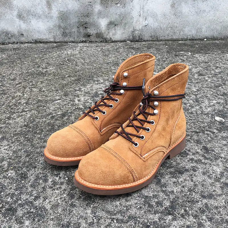 men vintage genuine leather ankle boots