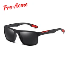Pro Acme, ультралегкие поляризованные солнцезащитные очки TR90, для мужчин и женщин, винтажные Квадратные Солнцезащитные очки, мужские очки для вождения, Gafas De Sol, PC1362