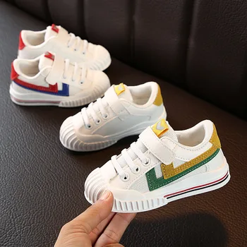 

Unisex Children's Sneakers Autumn 2019 New Boys' and Girls' Breathable Casual Shoes Pop Top Biscuit Board Shoes