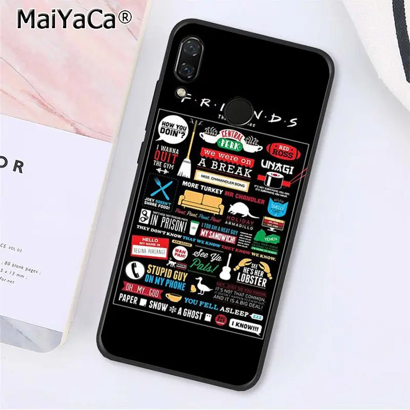 MaiYaCa друзей ТВ серии Показать чехол для телефона для Xiaomi Redmi4X 6A S2 Go Redmi 5 5Plus Note4 Note5 7 Note6Pro