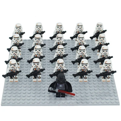 

21pcs/lot Star Wars/Military Figures Building Blocks Stormtroopers Snow Troopers Compatible Legoines Figure Toys Christmas Gift