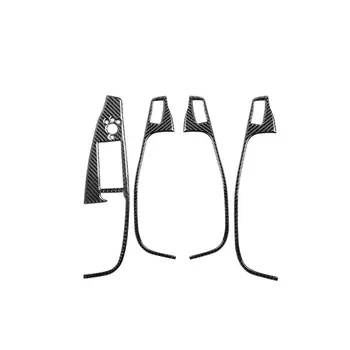 

Car Interior Carbon Fiber Stickers Window Control Switch Panel Trim For audi