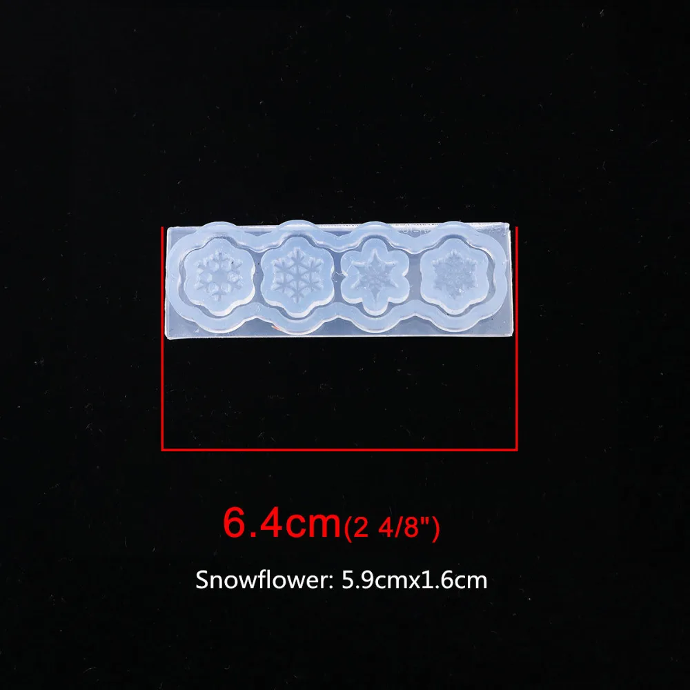 Doreen коробка BSilicone полимерная форма для изготовления ювелирных изделий нерегулярные прозрачные цветы Фламинго рождественские ювелирные аксессуары, 1 шт