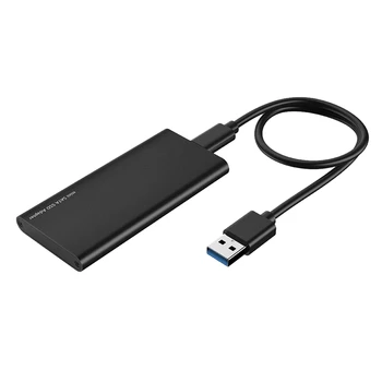 

Type-C to MSATA SSD Enclosure Portable MSATA Solid State Drive Box High Speed USB3.1 MSATA SSD Enclosure Black