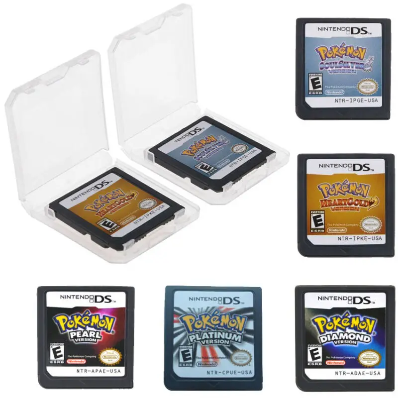 

Lite Pokemon Game Card Soul Silver Heart Gold For Nintendo DS 3DS NDSI NDSL NDS