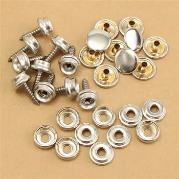 

30PCS Snap Fastener Stainless Canvas Screw Kit For Tent Boat Marine Silver High Quality Stainless Steel Marine Hardware
