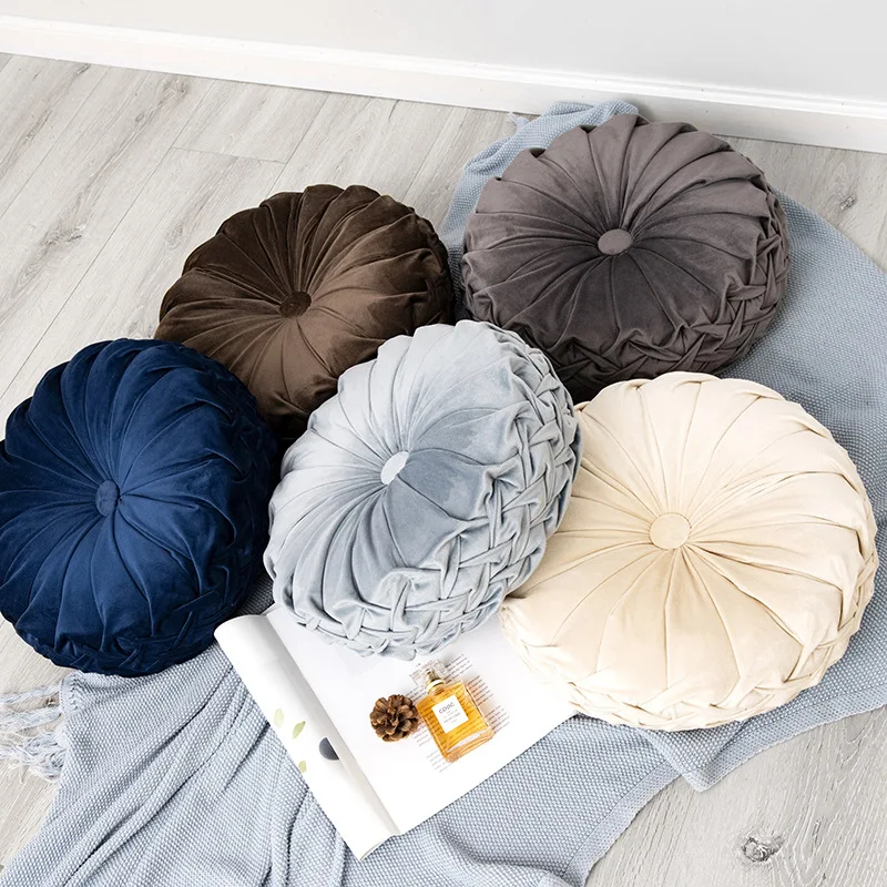 Thicken Soft Throw Pillow Round Office Chair Cushion Floor Seat Mat Cushions Multicolor Sofa Seat Cushion Home Decor Sit Pad 1pc