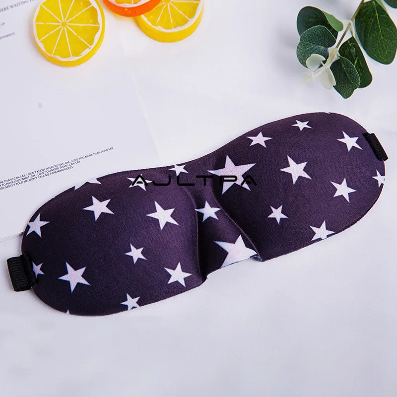300Pcs 3D Sleeping Eye Mask Natural Eyeshade Cover Shade Eye Patch Women Men Relax Soft Portable Blindfold Travel Eyepatch