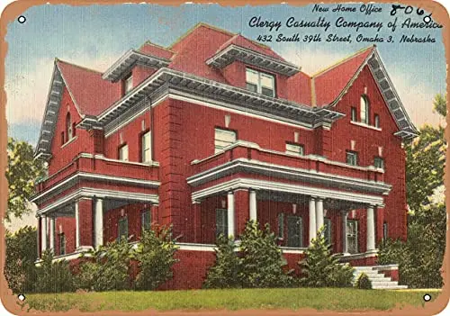 Wall-Color 7X10 Metal Sign-Cartolina Del Kazakistan-New Home Office Clessest Casement Company Of America, 432 South 39Th Str - Vint